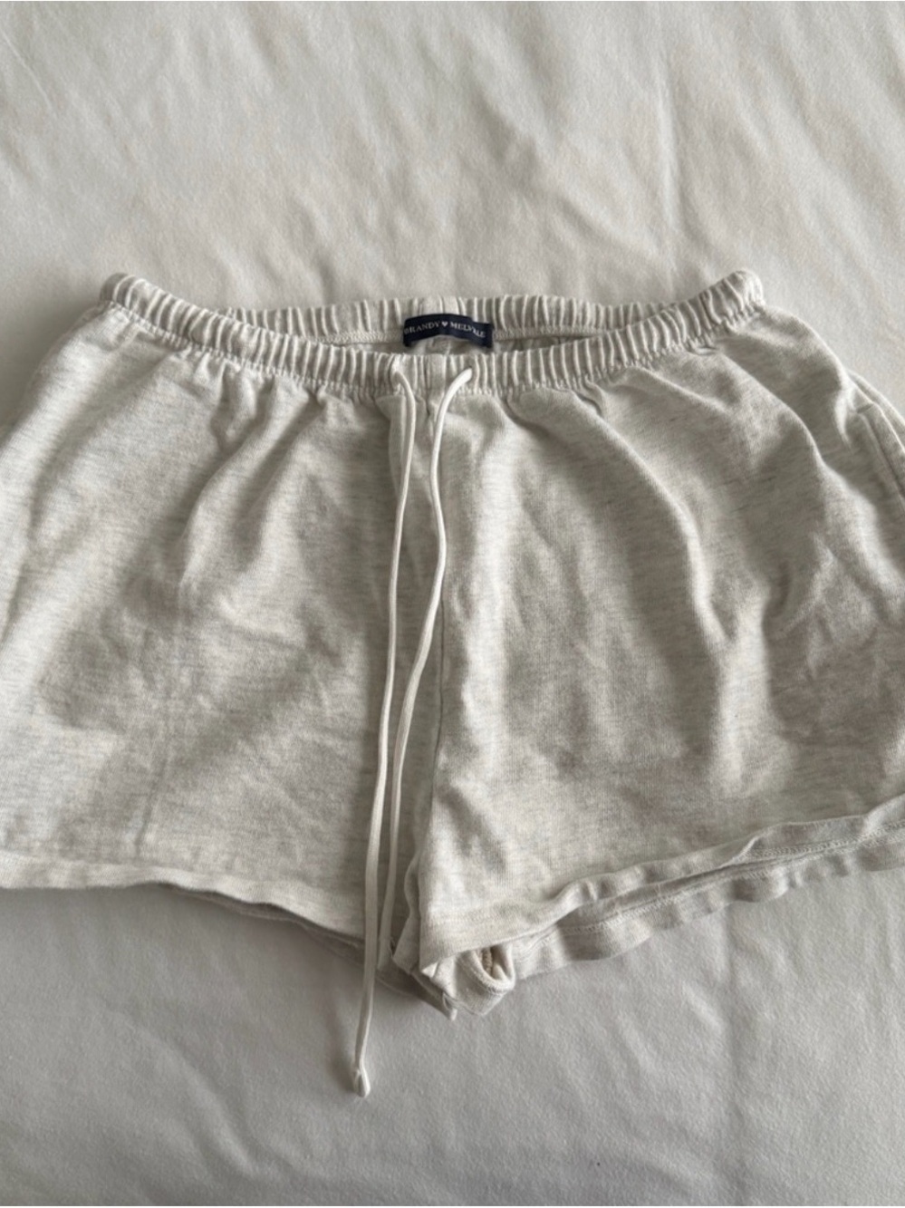 Brandy Melville Light Gray Drawstring Waist Pants